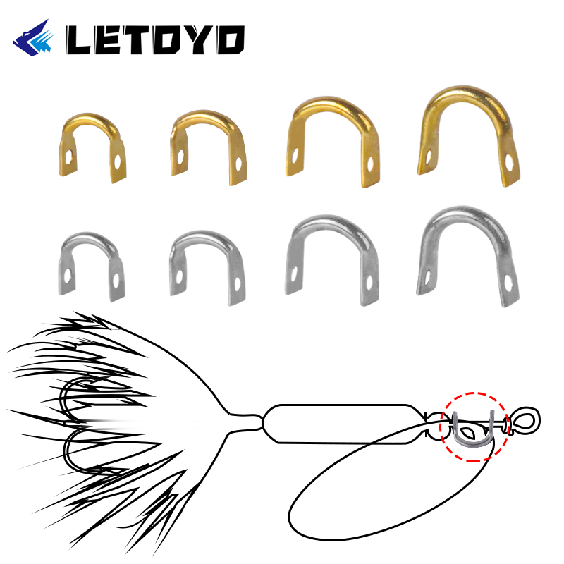 Fishing Lure Spinner - 100 шт. Складная U-образная рыболовная приманка,