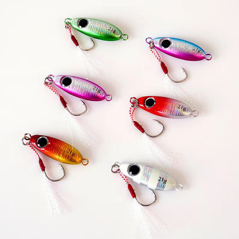 Fishing Lure Soft Plastic - 6 шт., микро-металлические рыболовные приманки для