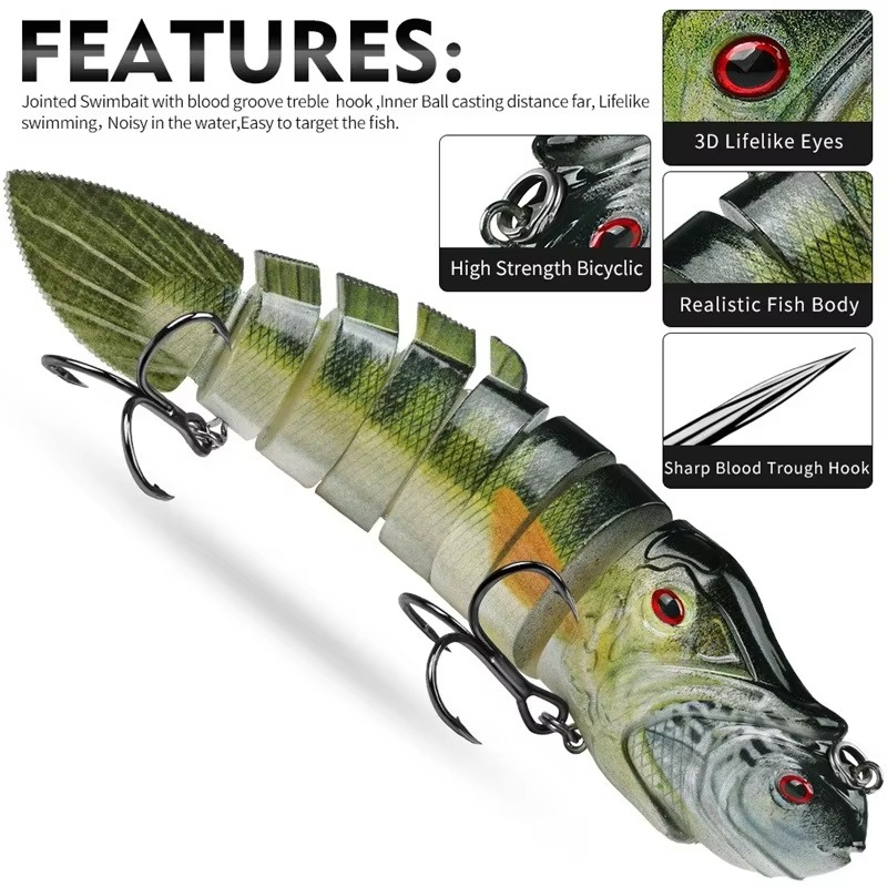 8-составная реалистичная прима – обзор и цена Fishing Lure Popper